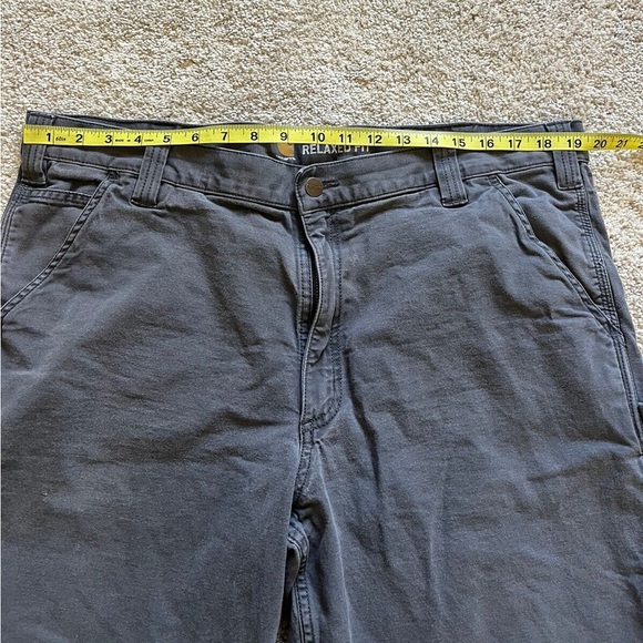 Carhartt Men’s Size 40 Carpenter Relaxed Fit Gray Work Wear Shorts 10” Inseam - Picture 5 of 12